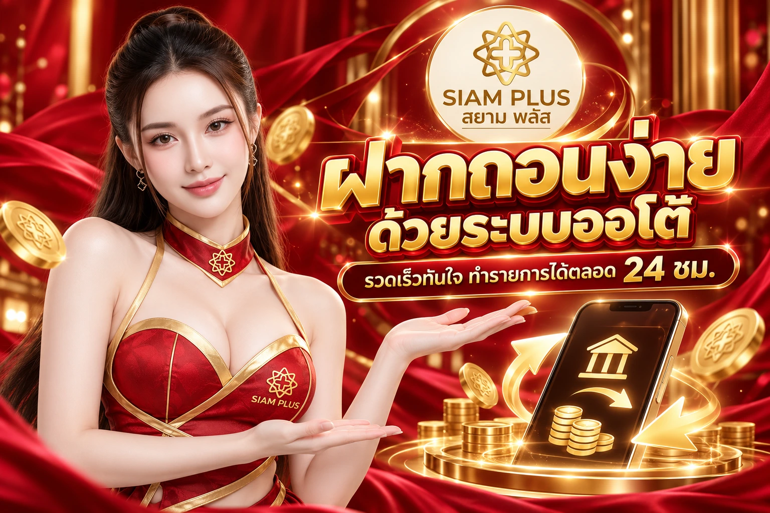 สยามพลัส ฝากถอน